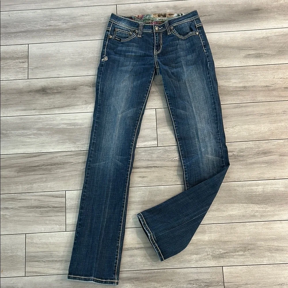 Adiktd slim boot cut jeans size 28 long tall cowgirl western